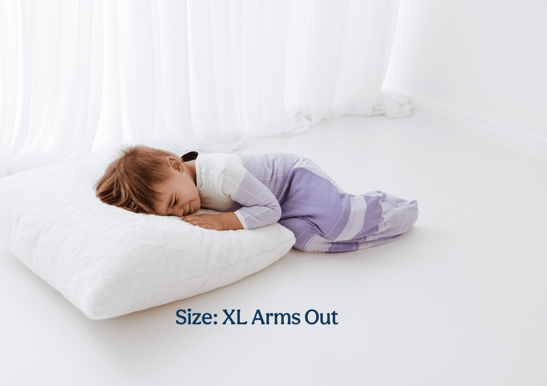Swaddelini Lavender Arms Out™ Long Sleeve Sleep Sack- Strolleria