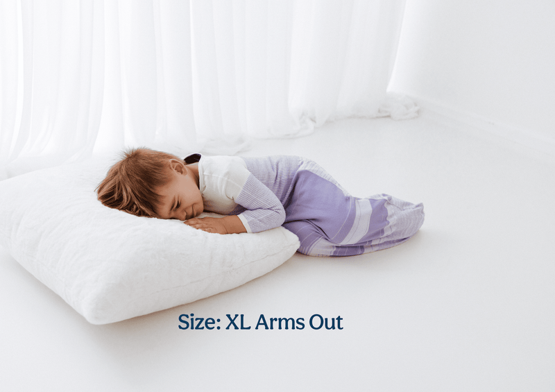 Swaddelini Lavender Arms Out™ Long Sleeve Sleep Sack