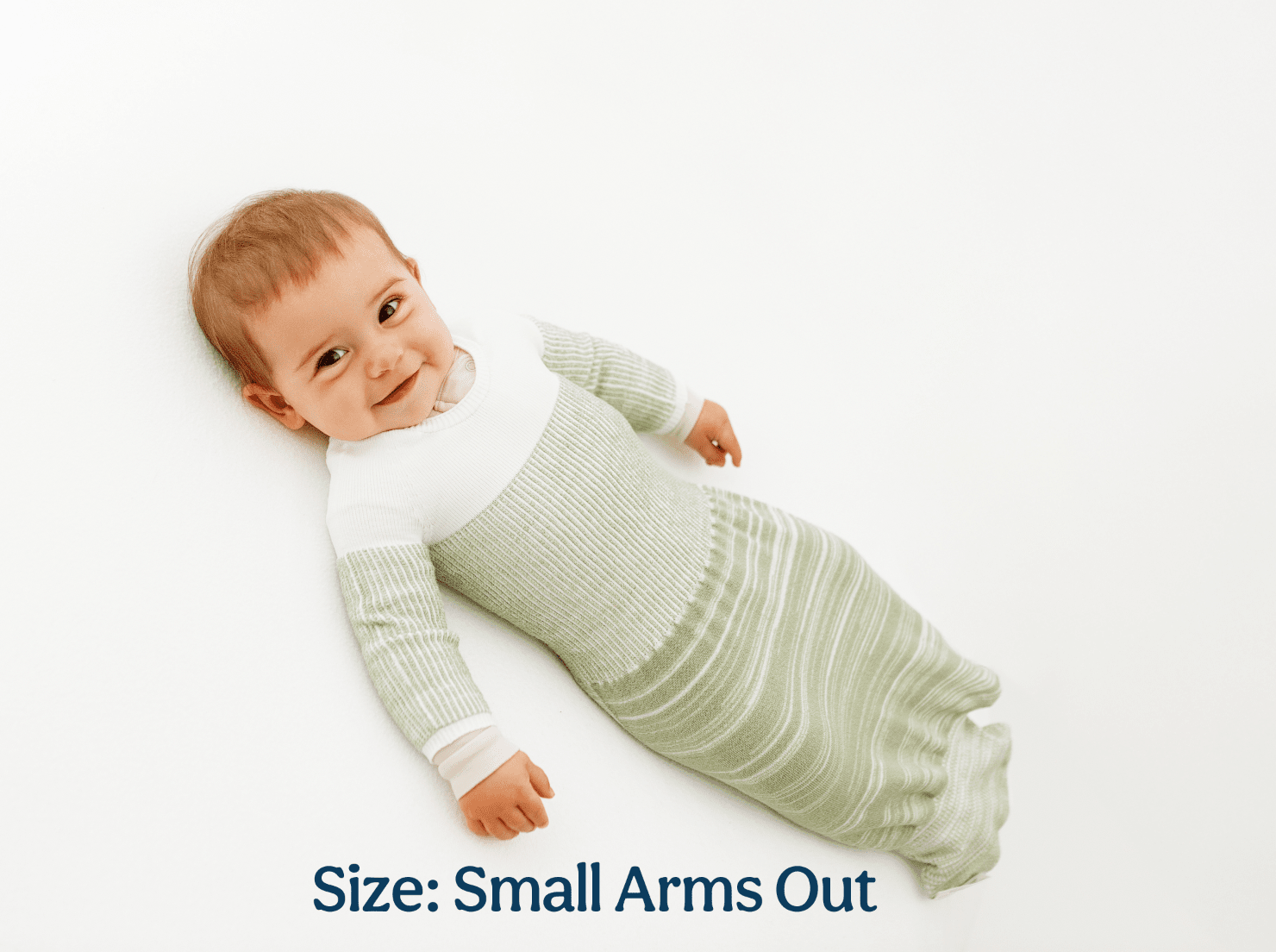 Swaddelini Bamboo Blend Mint Arms Out™ Long Sleeve Sleep Sack- Strolleria