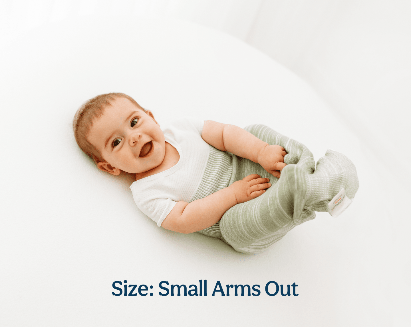 Swaddelini Bamboo Blend Mint Arms Out™ Short Sleeve Sleep Sack- Strolleria