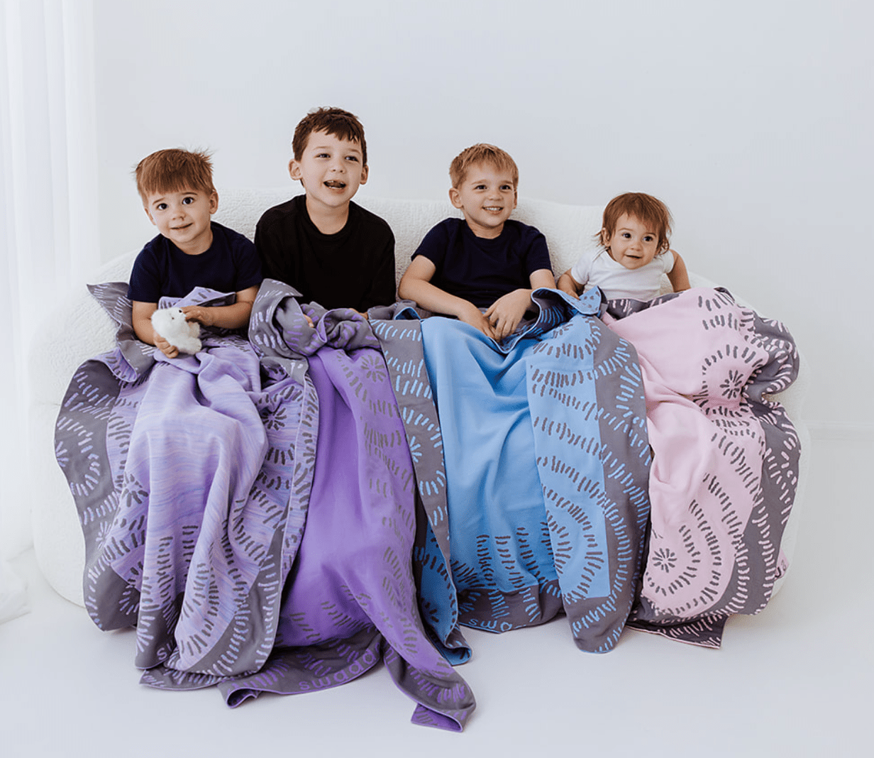 Blue Swaddelini Blanket- Strolleria