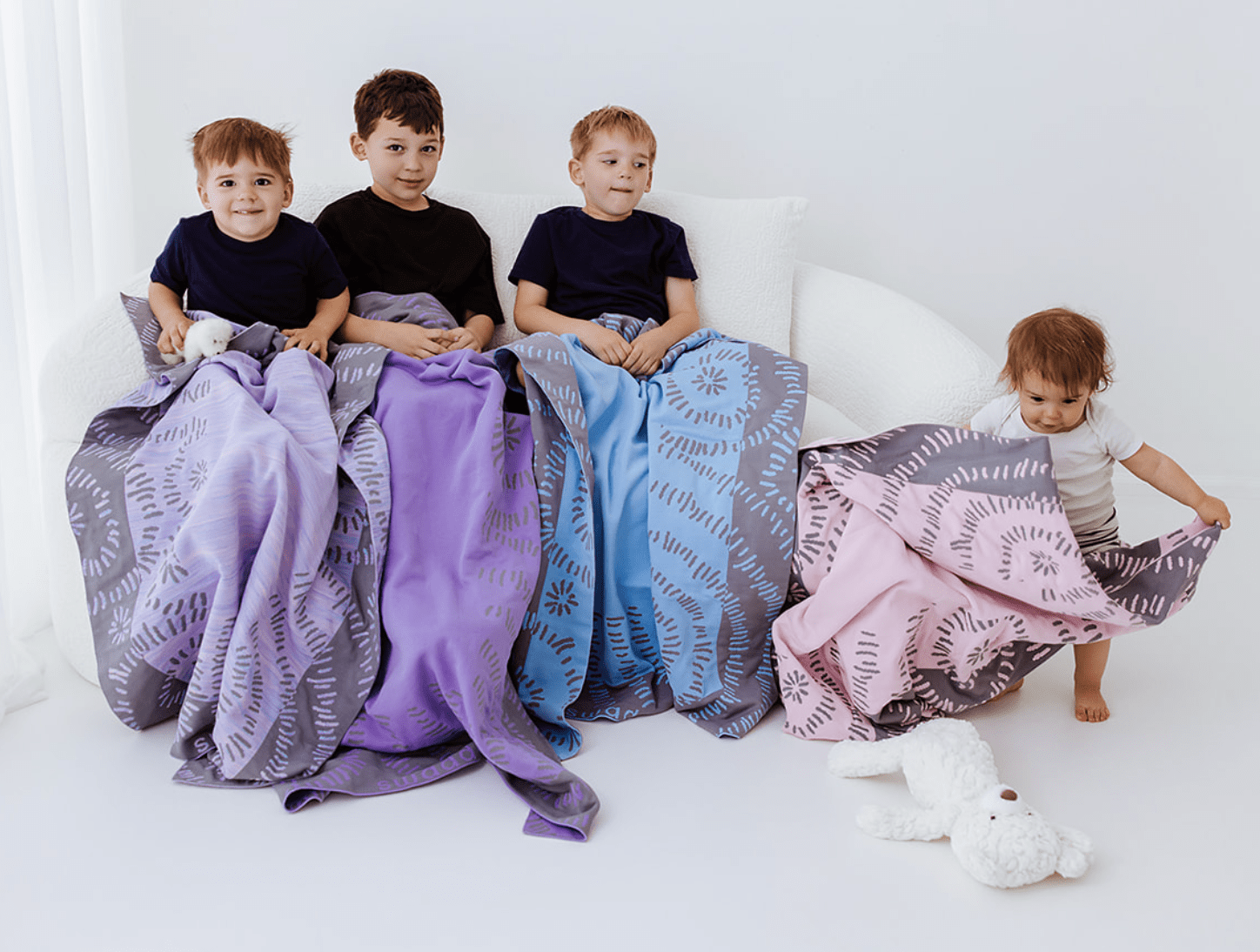 Blue Swaddelini Blanket- Strolleria