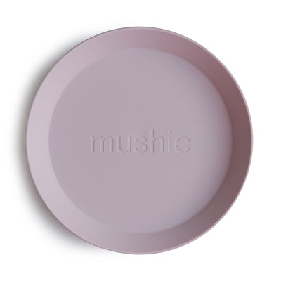 Mushie Round Dinnerware Plates, Set of 2