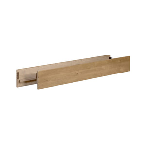 Nutmeg Wood Solvang Full-Size Bed Rail - Side Profile | Strolleria