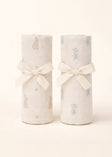 Oilo 2-Pack Swaddle - Bunnies & Lily of the Valley - Bambi Baby