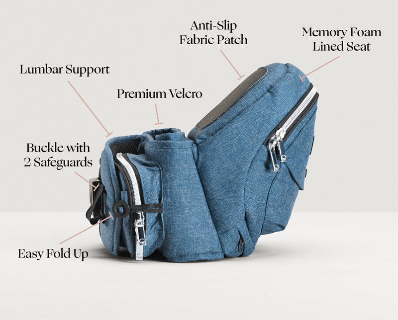 Tushbaby Hipseat Carrier Chambray