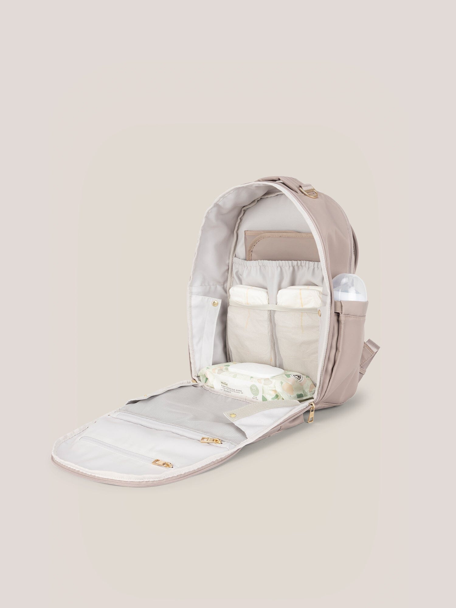 JuJuBe Classic Diaper Backpack - Taupe- Strolleria