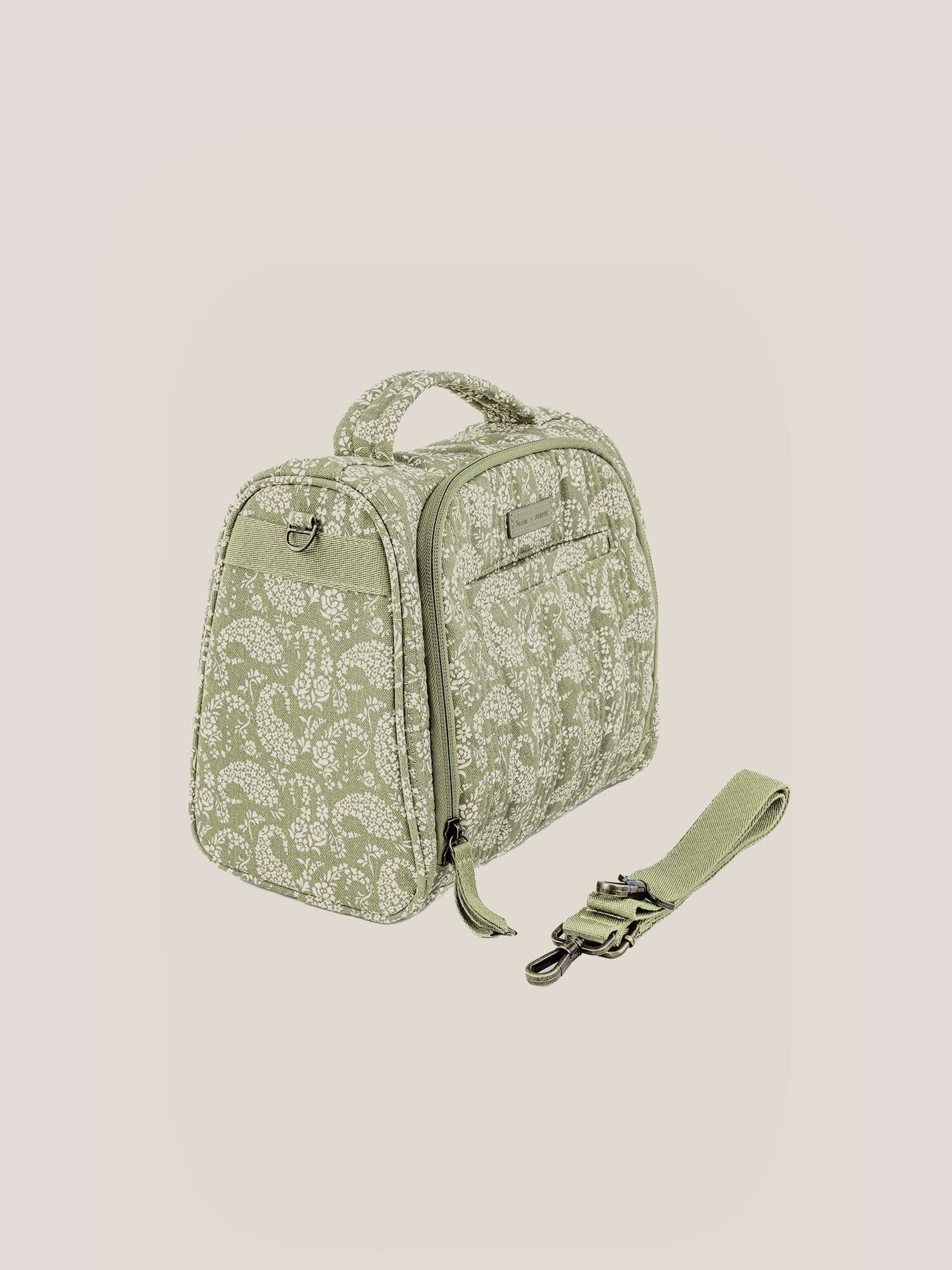 JuJuBe Sazan + JuJuBe Insulated Bottle Bag - Paisley Floral- Strolleria