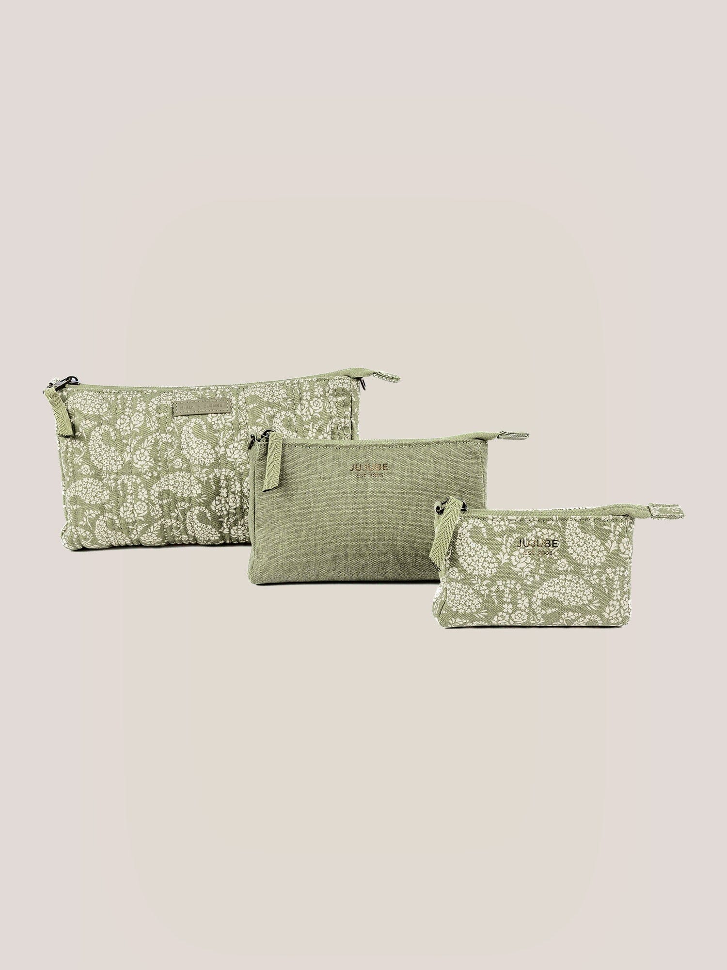 JuJuBe Sazan + JuJuBe 3-piece Pouch Clutch Purse Set - Paisley Floral- Strolleria