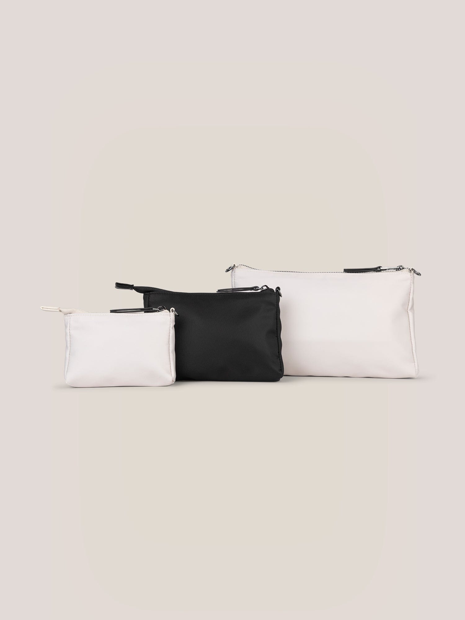 JuJuBe Witney Carson 3-piece Pouch Set - Cloud & Black- Strolleria