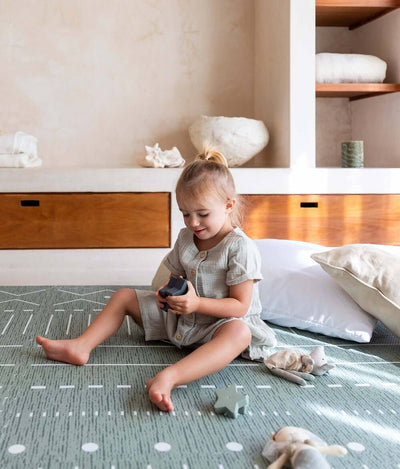 Toddlekind USA Haven Playmat In Berber - Moss