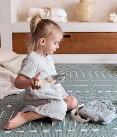 Toddlekind USA Haven Playmat In Berber - Moss