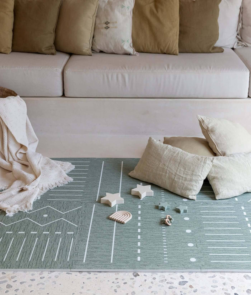 Toddlekind USA Haven Playmat In Berber - Moss