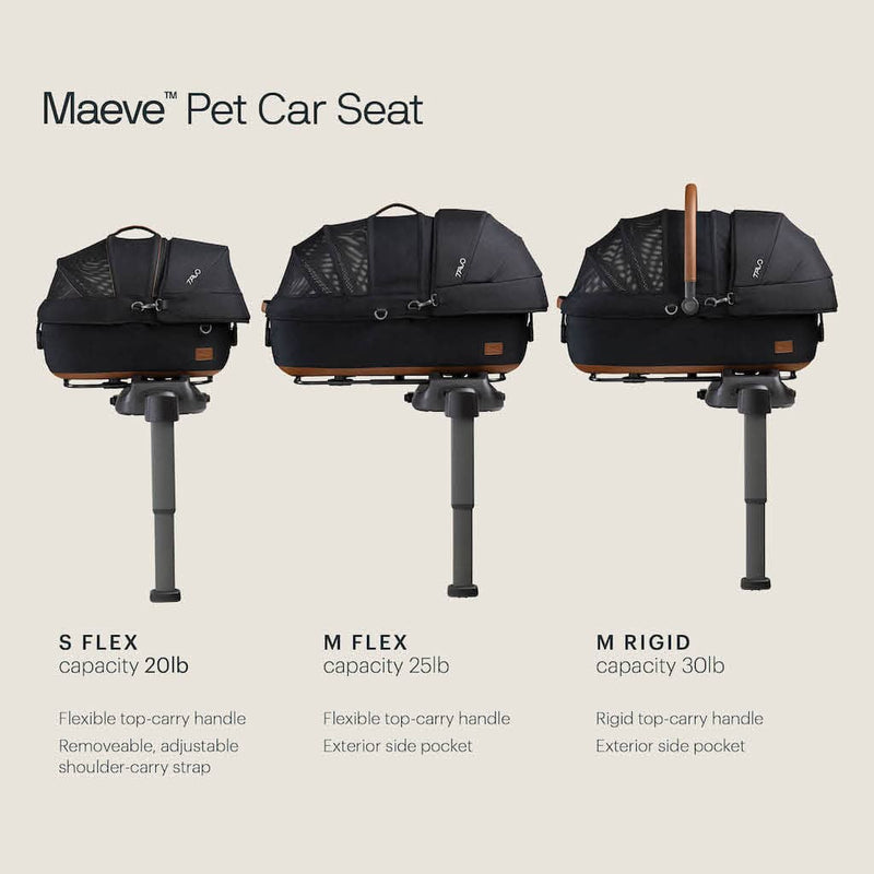 Tavo Pets Maeve Pet Car Seat- MEDIUM Rigid