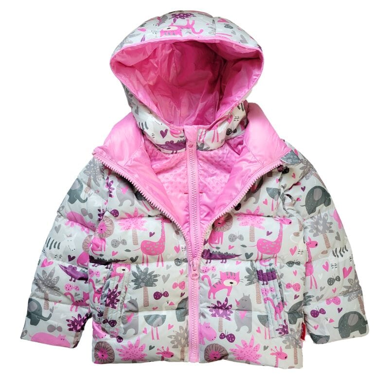 Onekid Car Seat Coat | The Road Coat Down - Safari Print- Strolleria