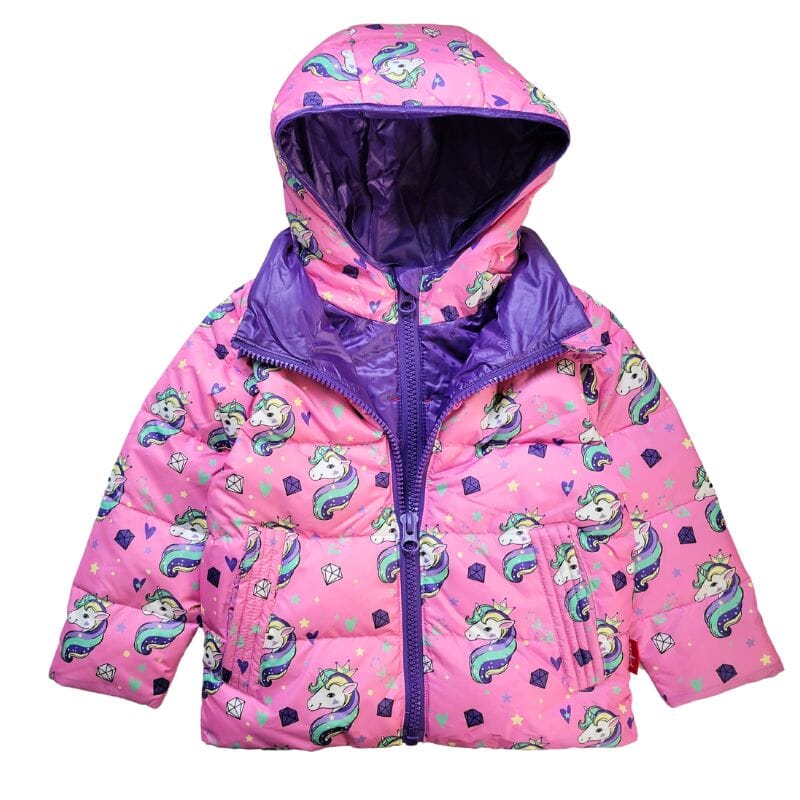 Onekid Car Seat Coat | The Road Coat Down - Unicorn Print- Strolleria