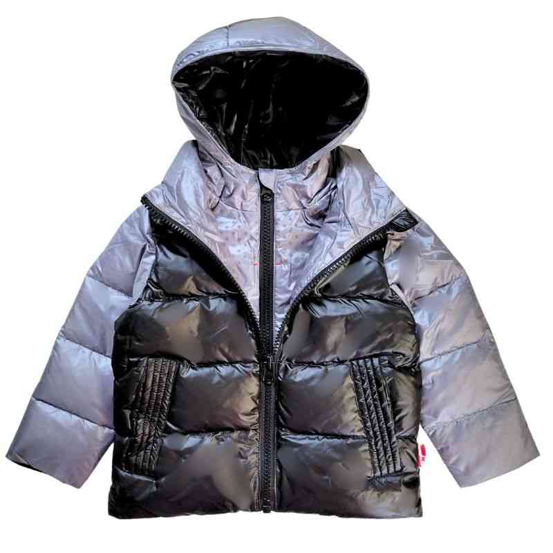 Onekid Car Seat Coat | The Road Coat Down - Platinum/Black- Strolleria