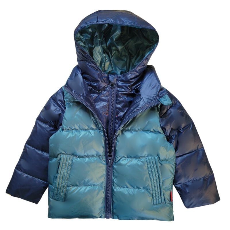 Onekid Car Seat Coat | The Road Coat Down - Navy/Teal