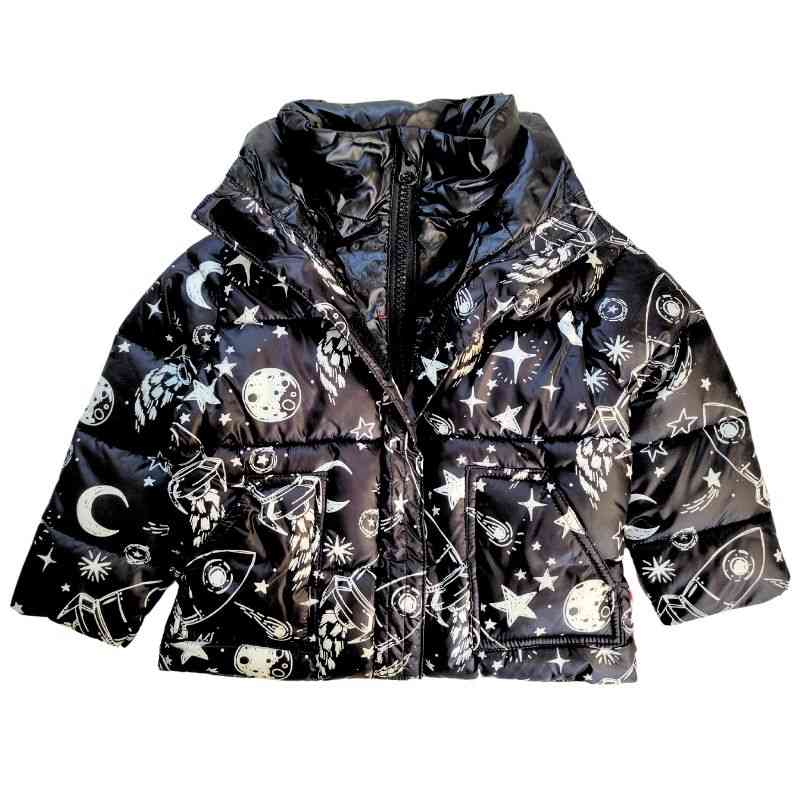 Onekid Car Seat Coat | The Road Coat Vegan - Rocketship Print- Strolleria