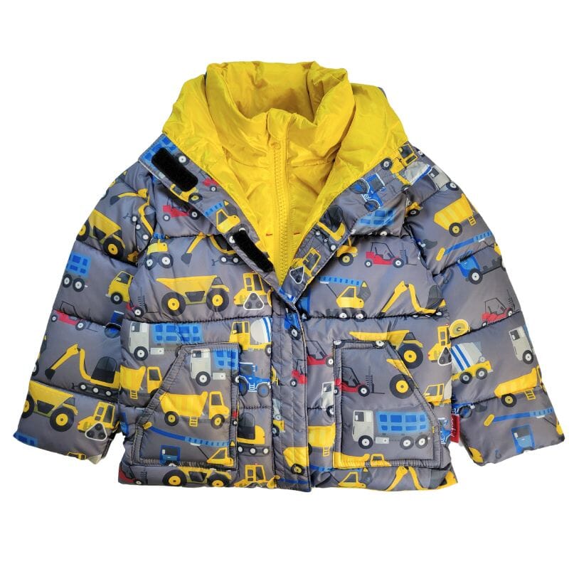 Onekid Car Seat Coat | The Road Coat Vegan - Construction Print- Strolleria