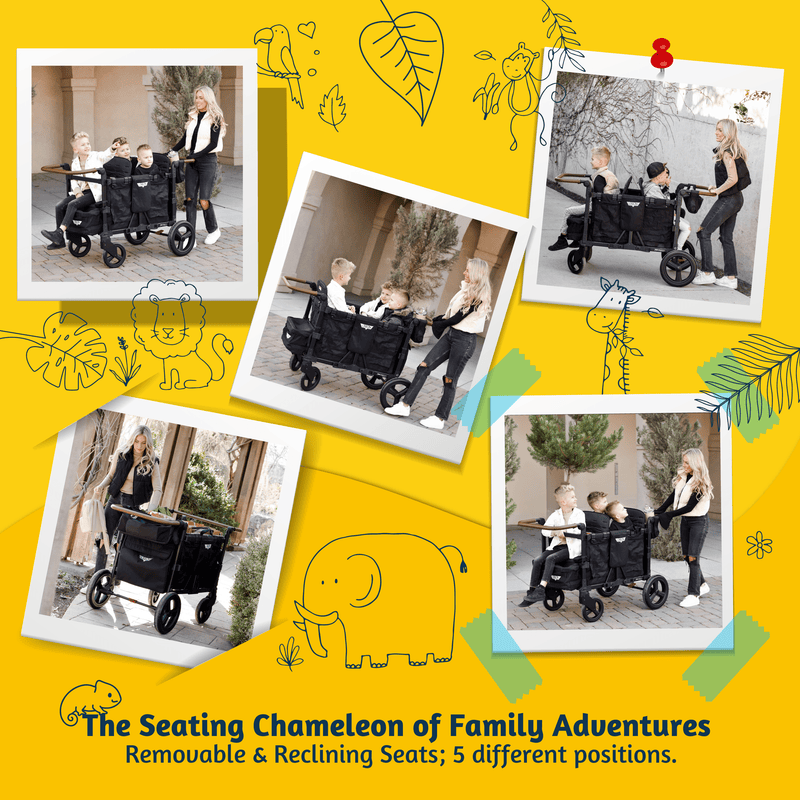 Keenz Vyoo - The Seating Chameleon Stroller Wagon 4-Passengers