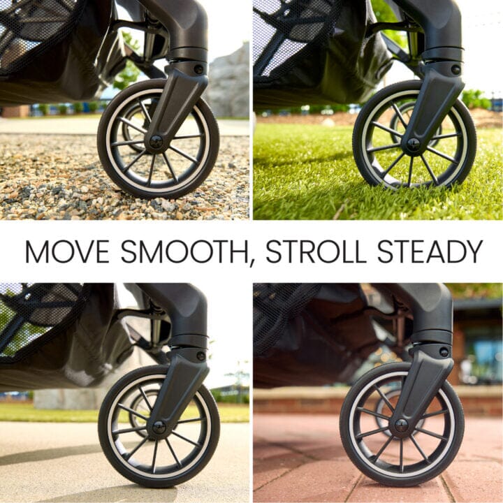 Britax Juniper Compact Stroller with One-Hand RapidFold - Raven Black- Strolleria