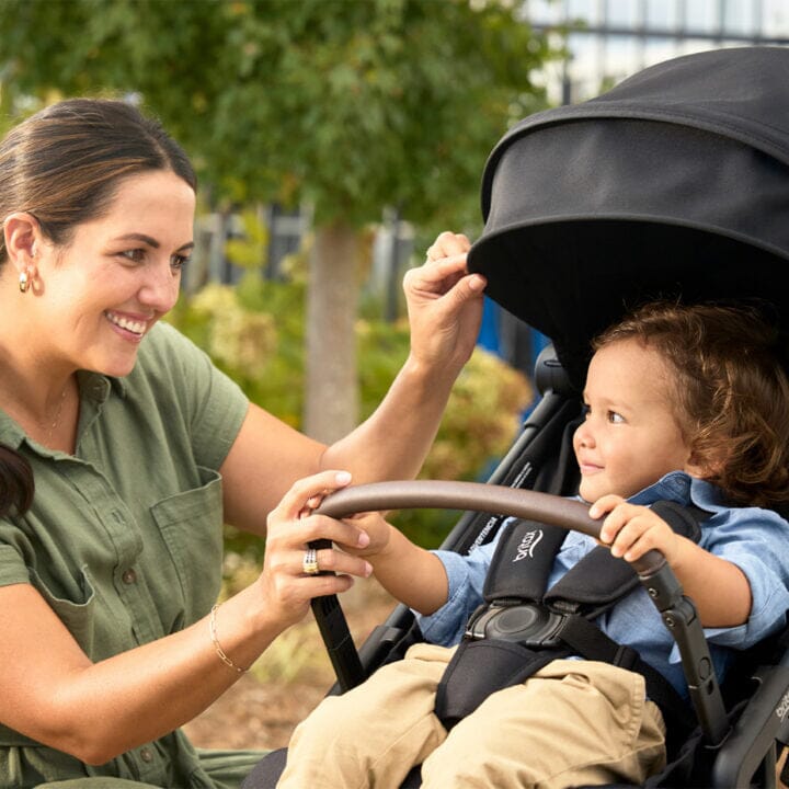 Britax Juniper Compact Stroller with One-Hand RapidFold - Raven Black- Strolleria