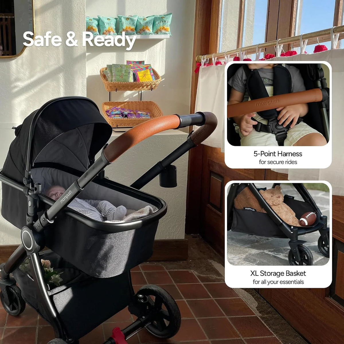 Mompush Ultimate 2 Full-Size Single Stroller- Strolleria