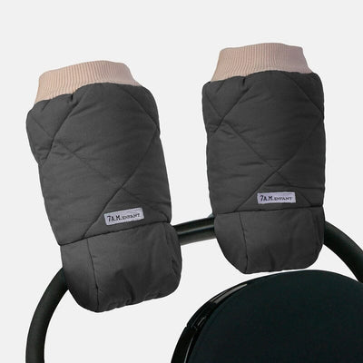 7AM Enfant Benji Warmmuffs in Smokey Quilted