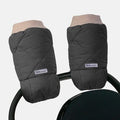 Black Quilted 7AM Enfant Warmmuffs - Stroller Handle Attachment | Strolleria