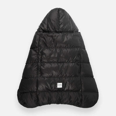 7AM Enfant Core K-Poncho Heavyweight in Black Plush Heavyweight