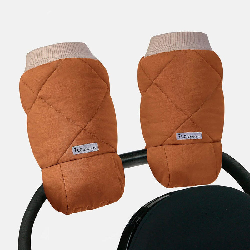 7AM Enfant Benji Warmmuffs in Spice Quilted