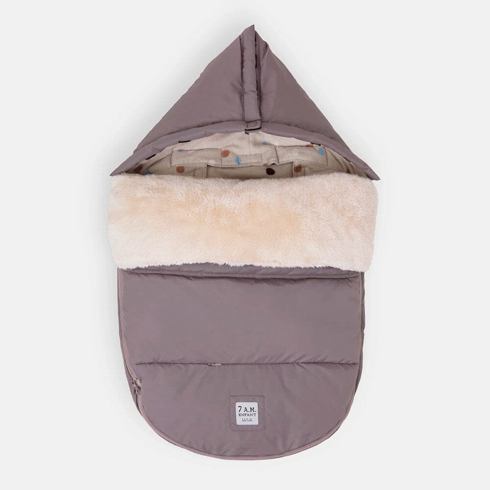 7AM Enfant POD in Ash Mauve/Print Pebble Lining- Strolleria