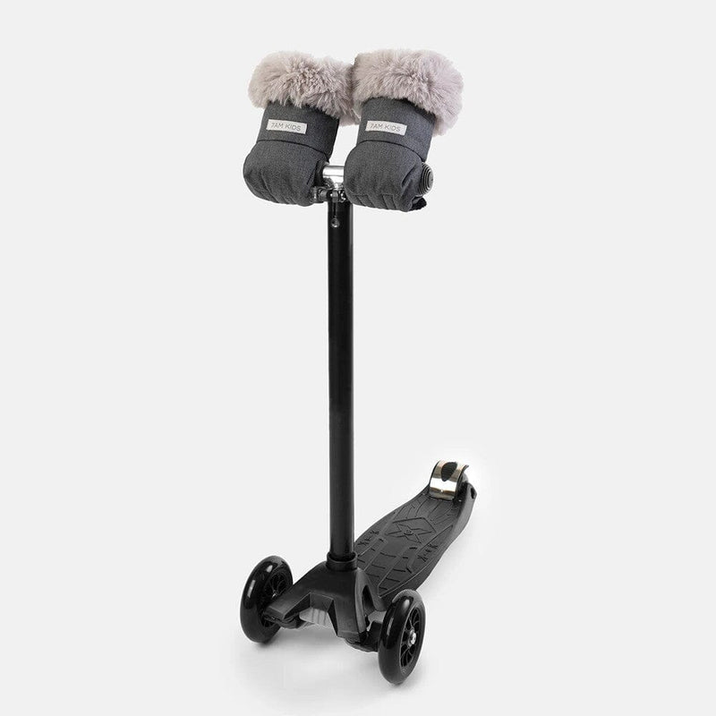 7AM Enfant HMK Warmmuffs Kids Tundra in Heather Grey Dark Faux Fur