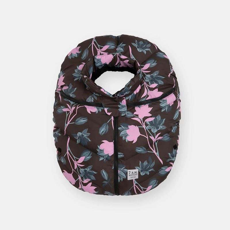 7AM Enfant Print Car Seat Cocoon in Nightingale Garden- Strolleria