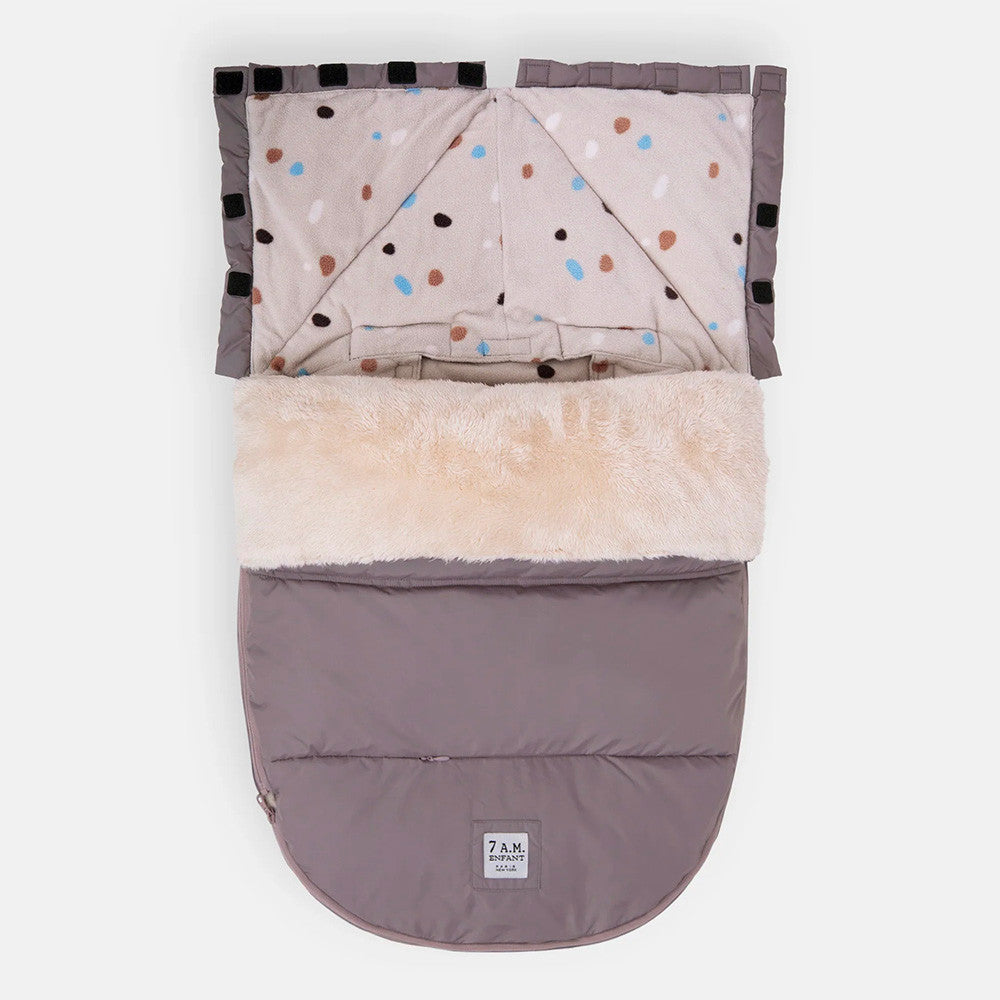 7AM Enfant POD in Ash Mauve/Print Pebble Lining- Strolleria