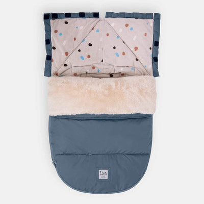 7AM Enfant POD in Ash Blue/Print Pebble Lining