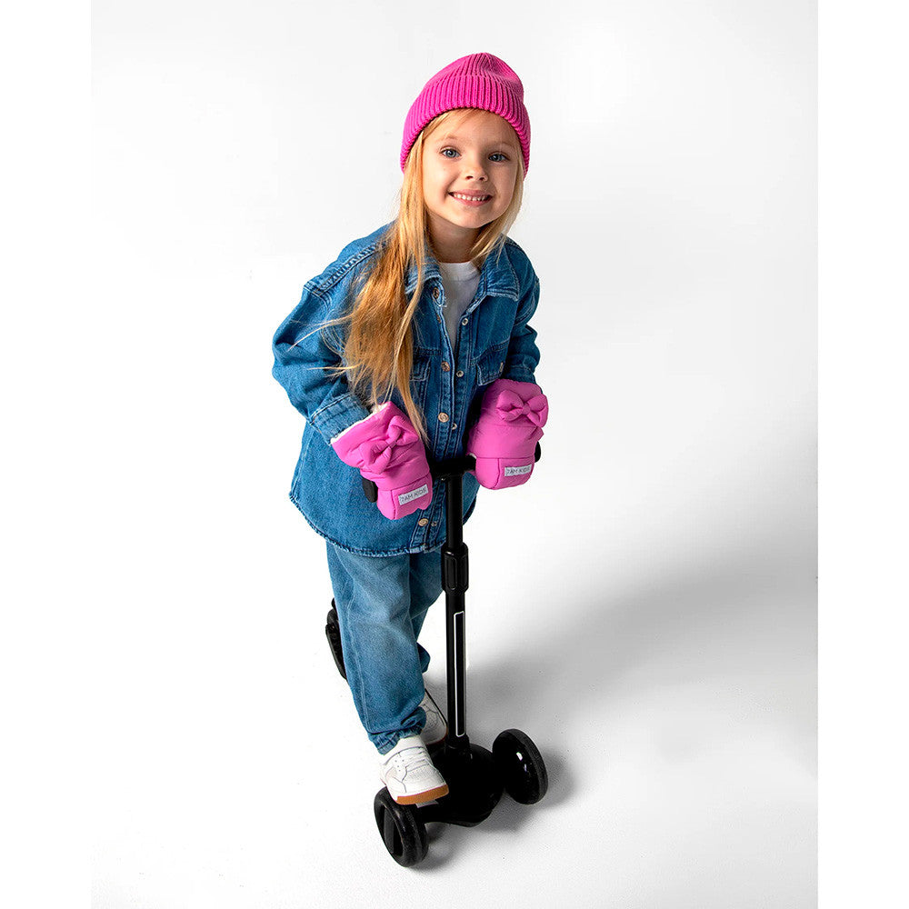 7AM Enfant HMK Warmmuffs Kids in Hot Pink Bows- Strolleria