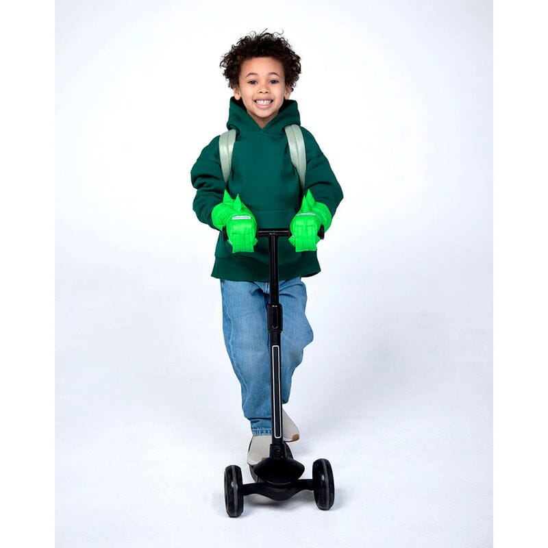 7AM Enfant HMK Warmmuffs Kids in Green Dino