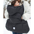 7AM Enfant Core K-Poncho Heavyweight in Black Plush Heavyweight - Bambi Baby