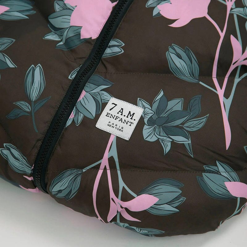 7AM Enfant Print Car Seat Cocoon in Nightingale Garden