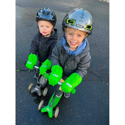 7AM Enfant HMK Warmmuffs Kids in Green Dino