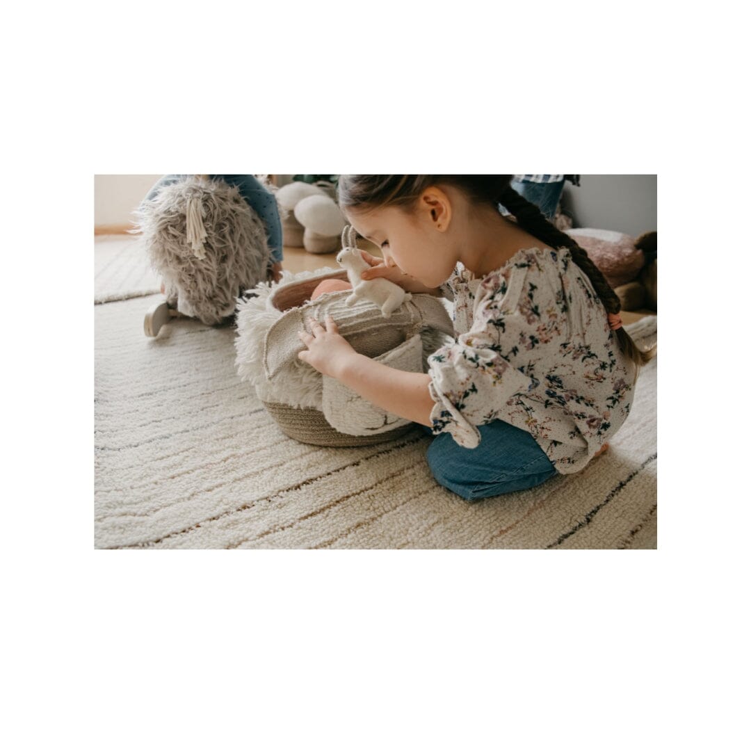 Lorena Canals Woolable Basket - Pink Nose Sheep- Strolleria