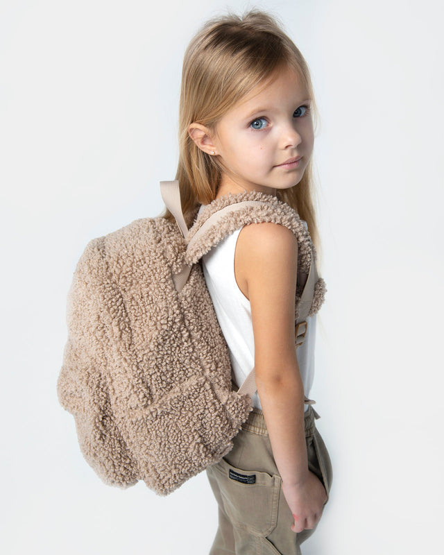 7AM Enfant Teddy Backpack - Oatmeal- Strolleria