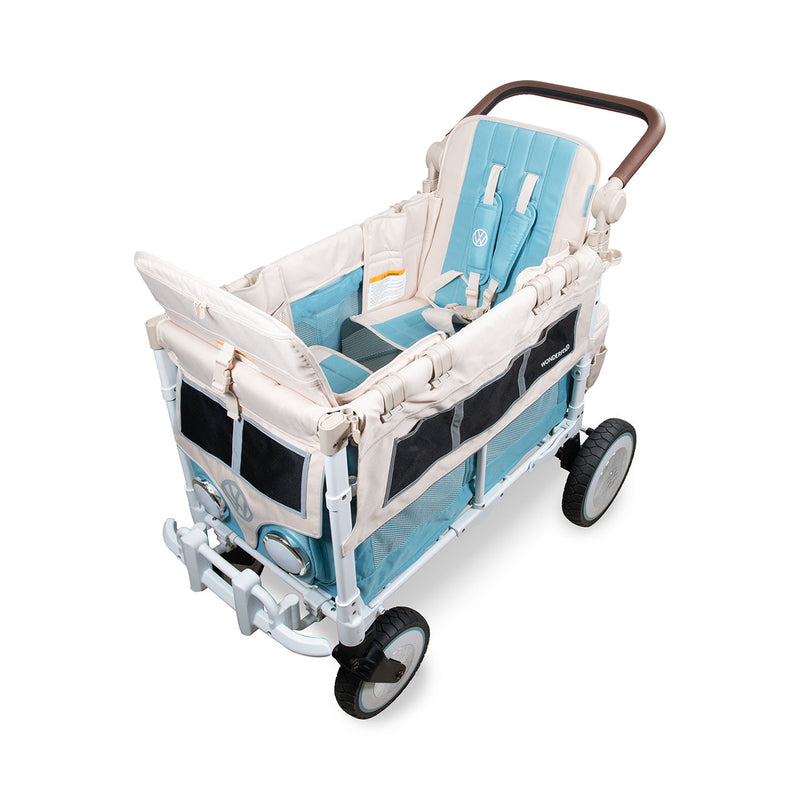 WonderFold VW2 Volkswagon Stroller Wagon in Bondi Blue- Strolleria