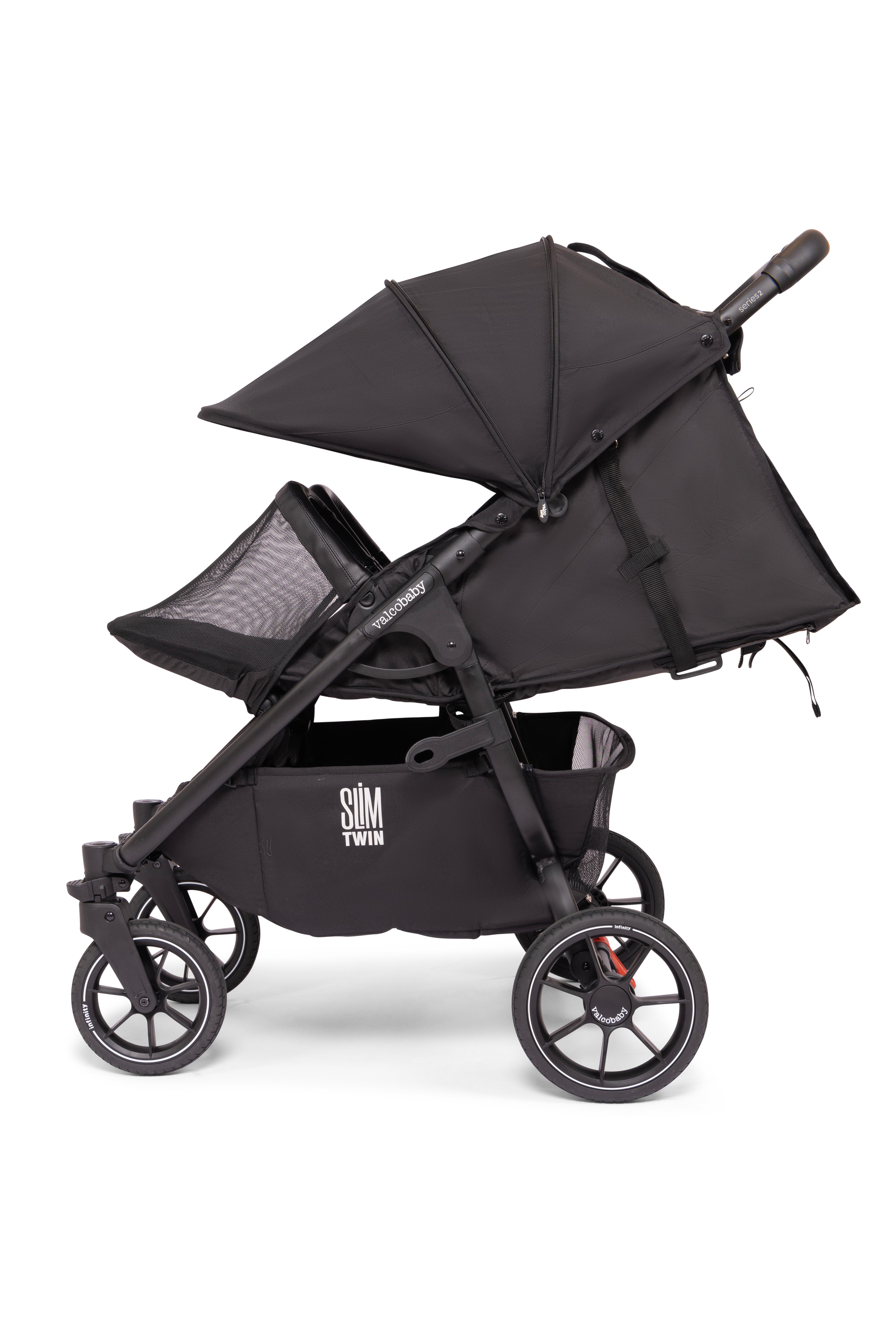 Valco Baby Slim Twin S2 Double Stroller- Strolleria