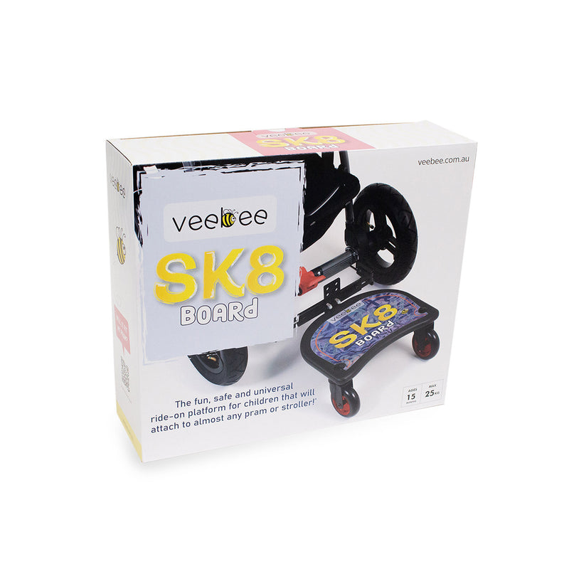 Valco Sk8 BOARD Ride Ons in Black- Strolleria