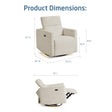 Maxi Cosi Isla Swivel Glider and Power Recliner - Bambi Baby