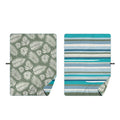 Veer Beach Blanket Field and Tides Patterns - Both Designs Side View | Strolleria