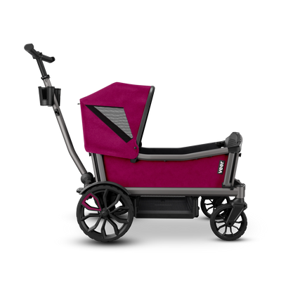 Veer Cruiser City / City XL Wagon with Canopy and Sidewalls - Pink Agate